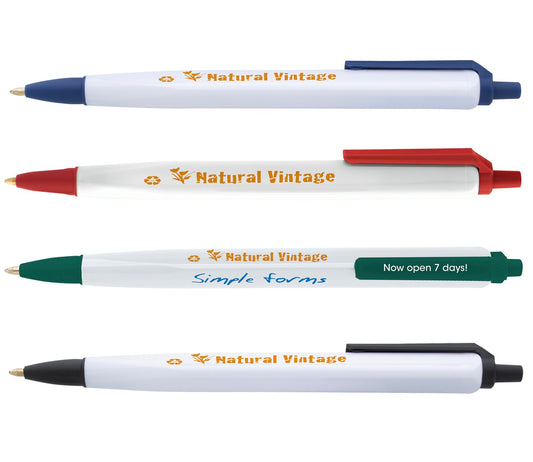 White Classic Collection Tri-Stic® RPET Pen
