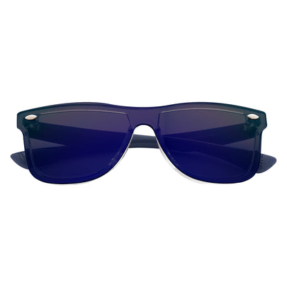BLUE Outrider Mirrored Malibu Sunglasses