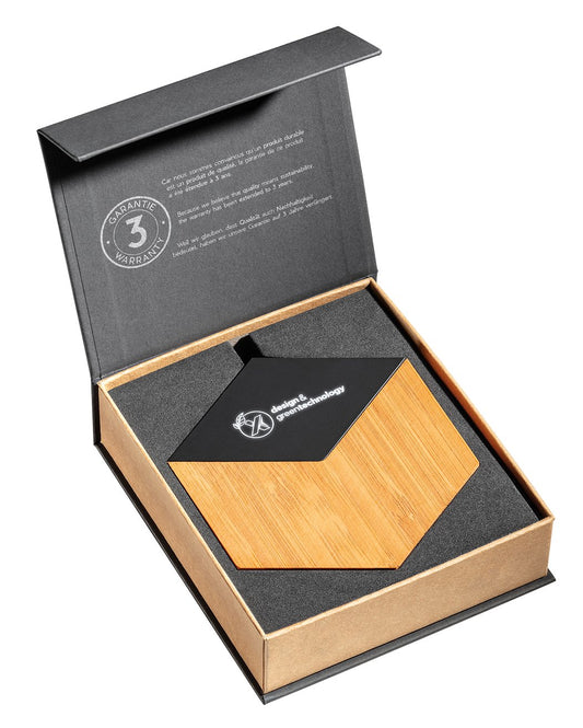 SCX Innovative Design™ Bamboo 10W Hexa Wireless Charger