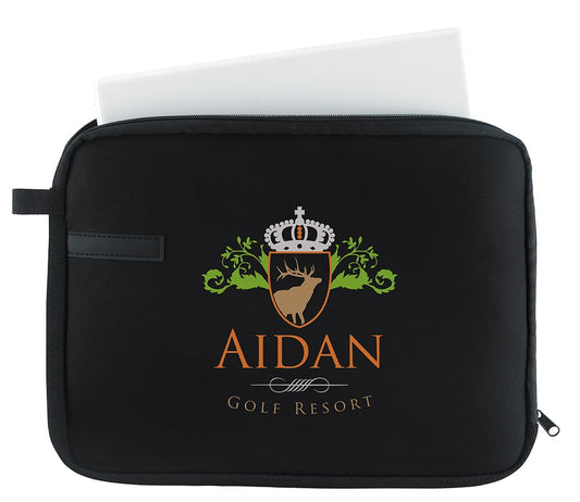 Front View of Black Good Value™ 13" Laptop Sleeve