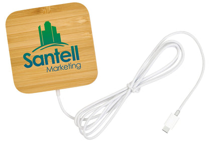 Good Value™ Bamboo Magnet-Hold 15W Wireless Charger