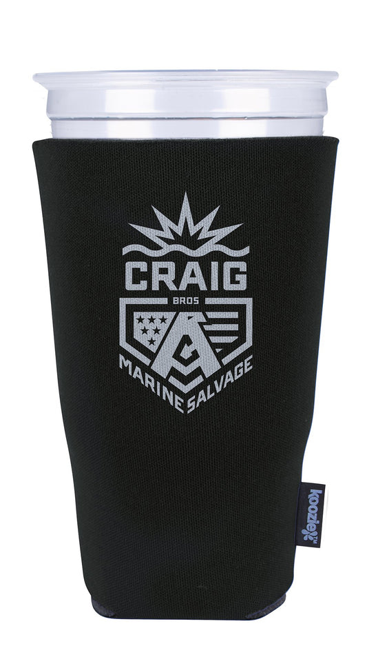 Front View of Green Koozie® Tall Cup Cooler