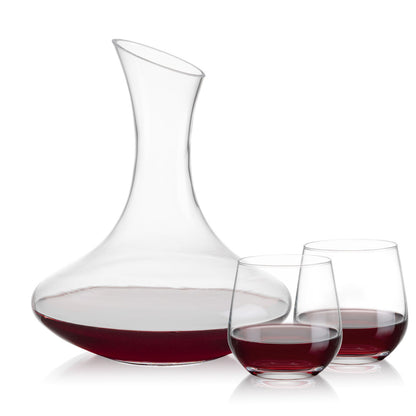Hampton Carafe & Garland Stemless Wine