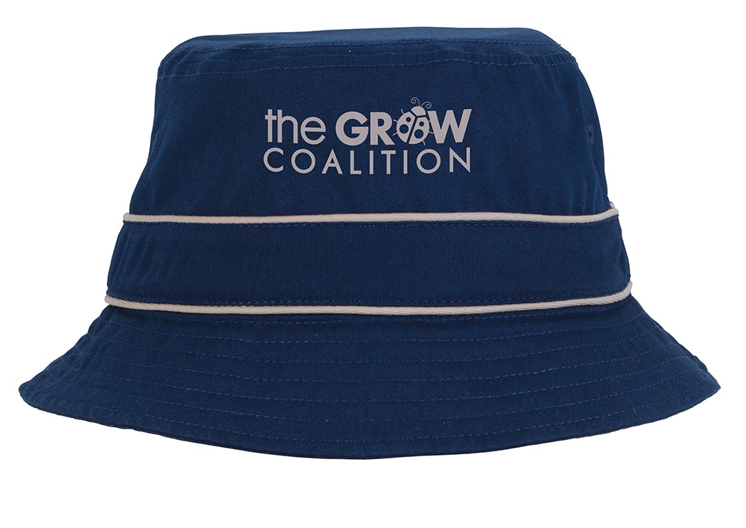 Cotton Bucket Hat with Trim