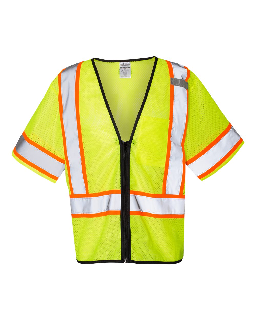 Unisex Class 3 Mesh Zippered Vest - 1565-1566