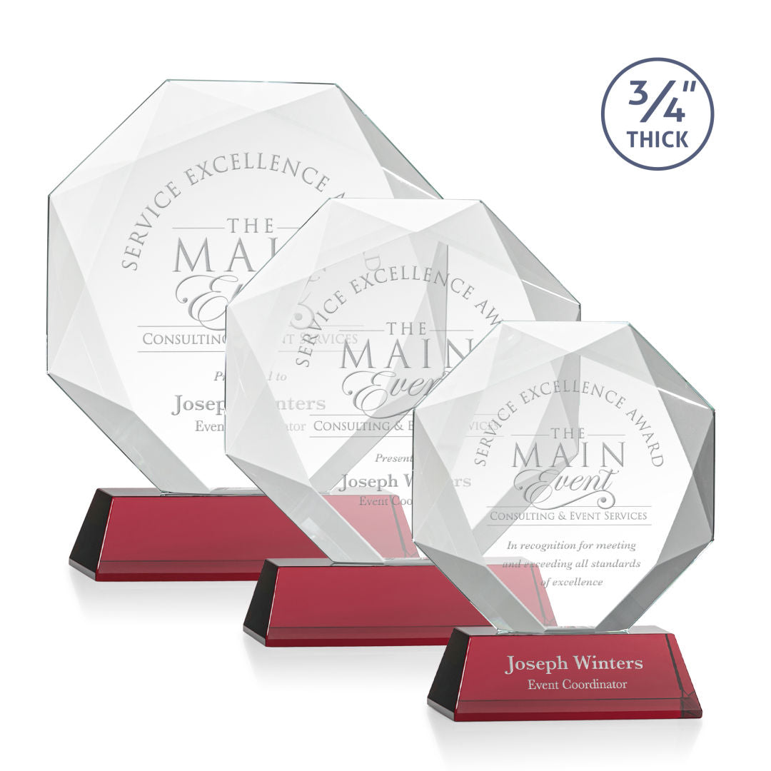 Bradford Award on Newhaven Base - Red