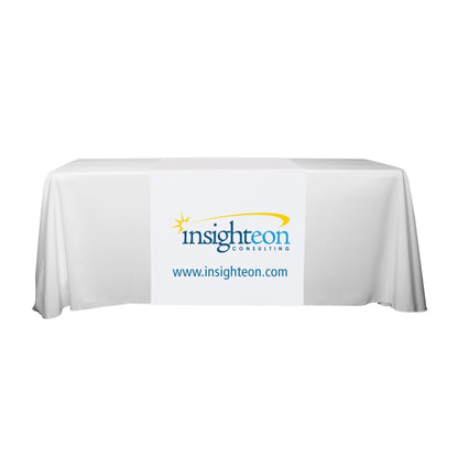 "Roger Eight" 90" L Table Runners (Spot Color Print) / Accommodates 3 ft Table and Larger