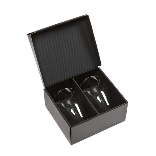 Elmhurst Beer Glass - Deep Etch