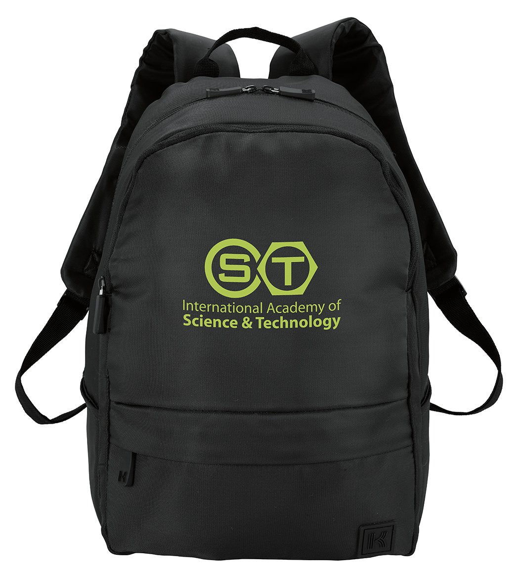 Front View of Black KAPSTON® Town Square Backpack