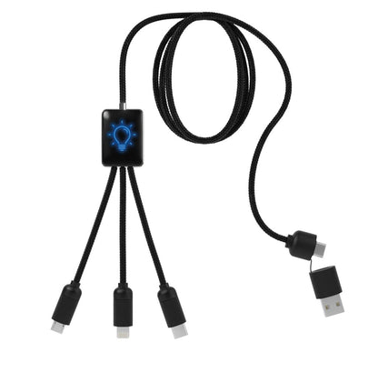 SCX Innovative Design™ RPET 5-in-1 Easy-to-Use Cable