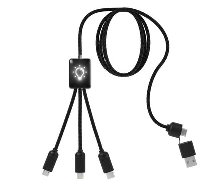 SCX Innovative Design™ RPET 5-in-1 Easy-to-Use Cable