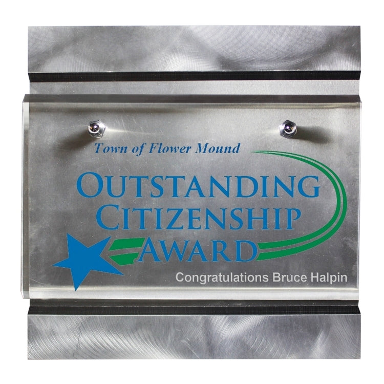 Acclaim Plaque - Screen Printed - (9" x 9")