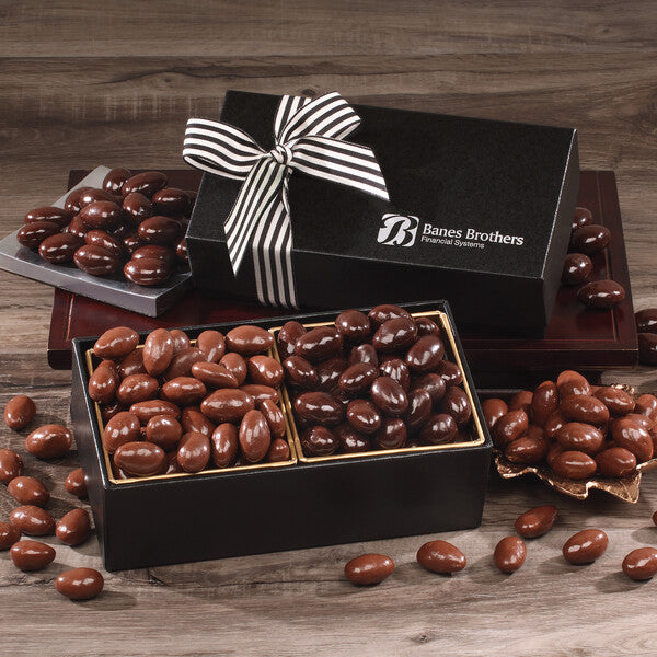 Chocolate Splendor with Milk & Dark Chocolate Almonds