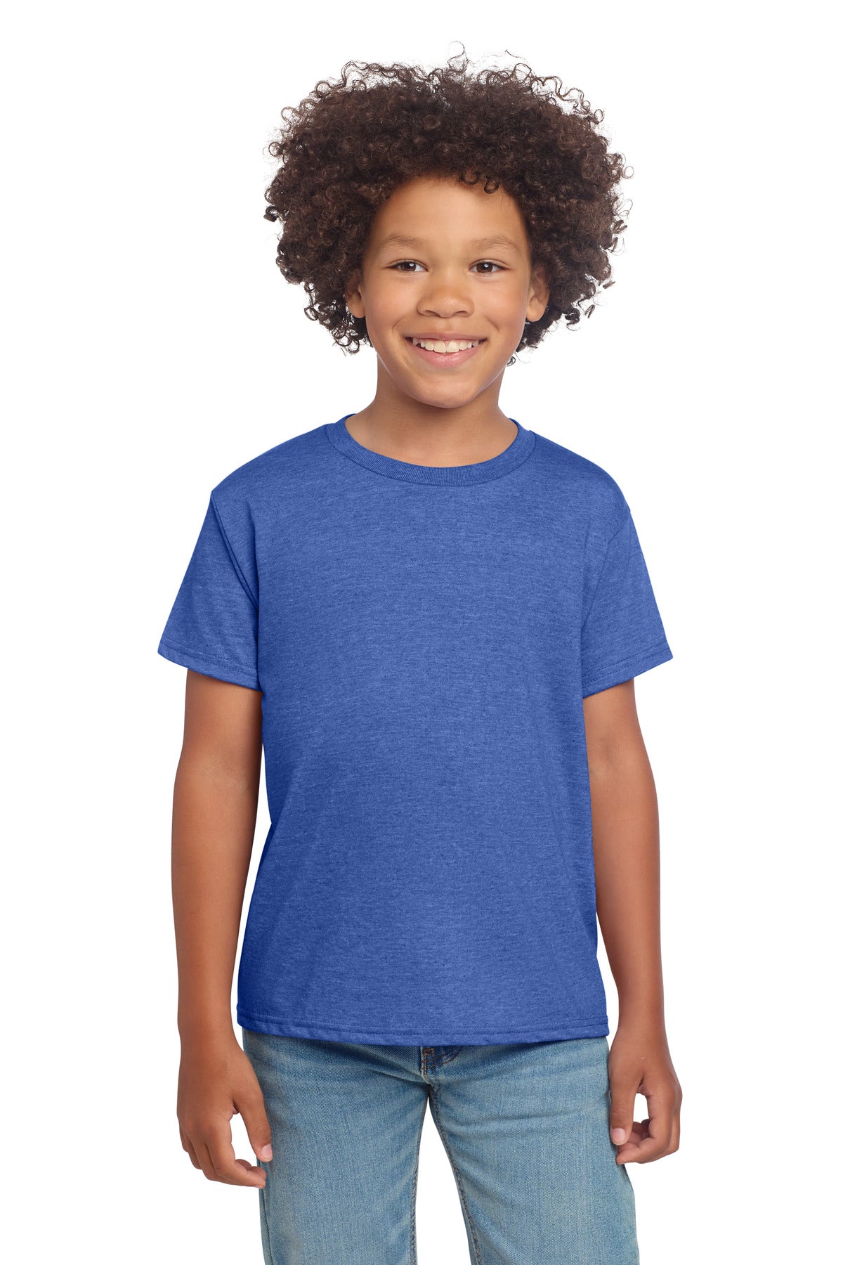 SanMar 64000B_heatherroyal_model_front.jpg