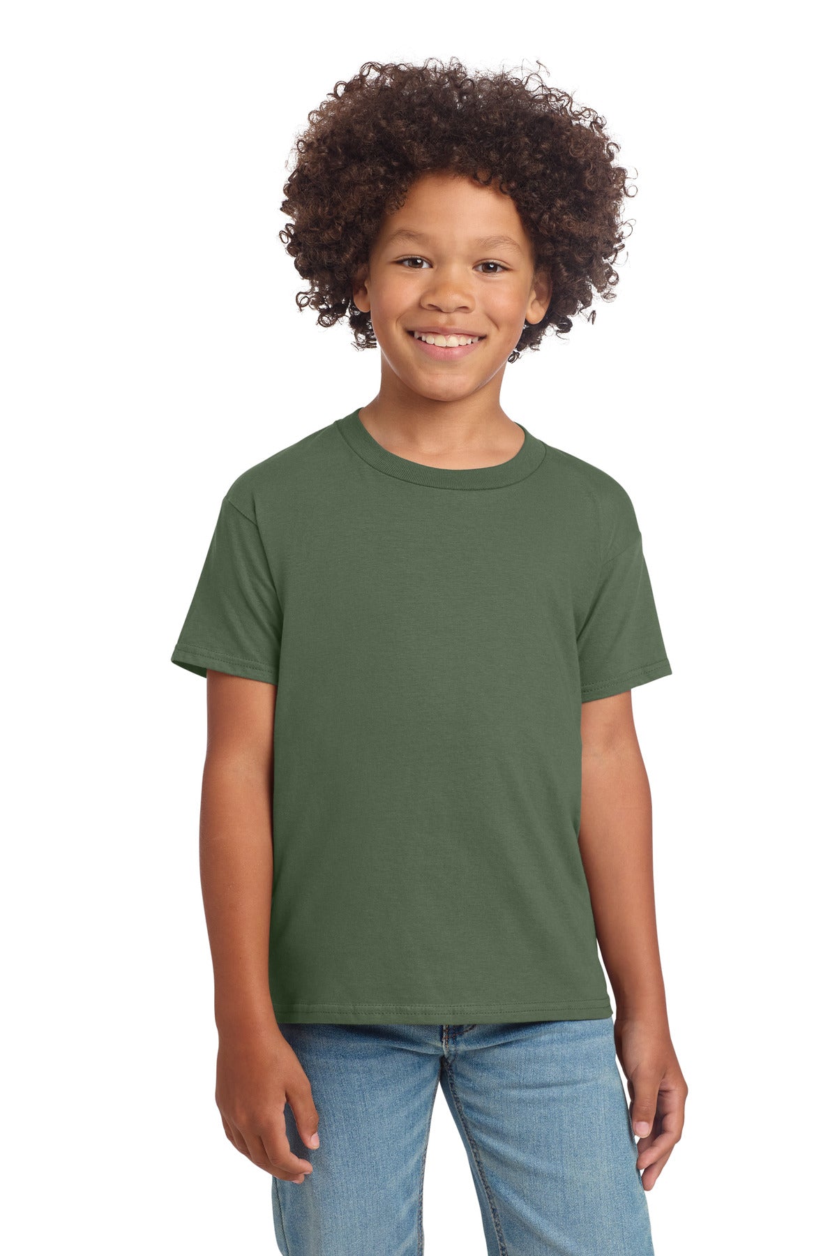 SanMar 64000B_militarygreen_model_front.jpg