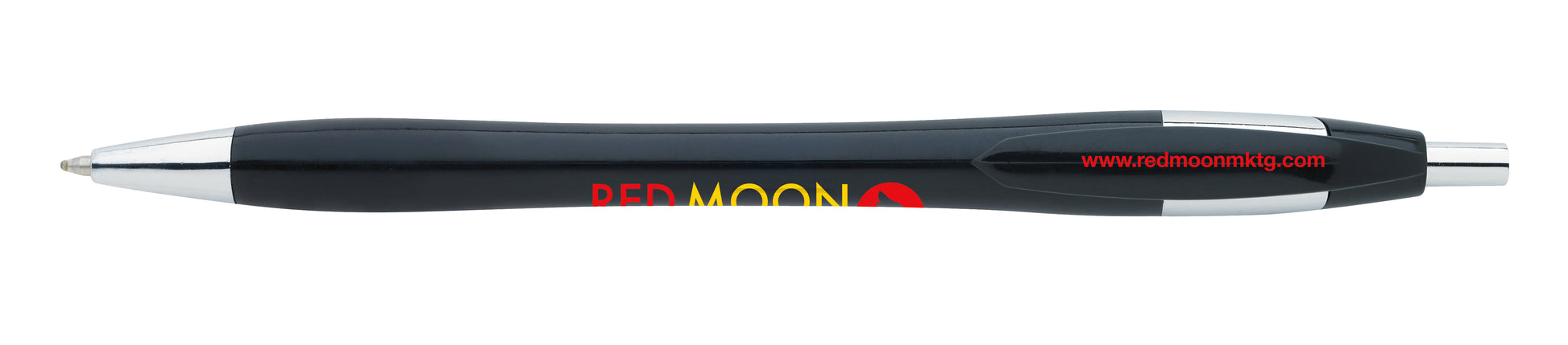 Front View of Black with Black Ink Good Value™ Chrome Dart Pen