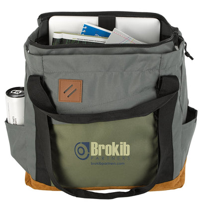 Front View of Charcoal KAPSTON® Willow RPU Tote-Pack