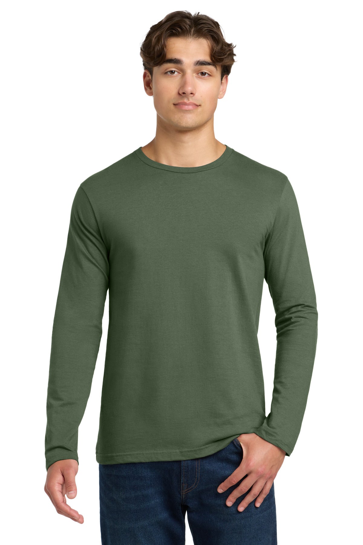 SanMar 64400_militarygreen_model_front.jpg