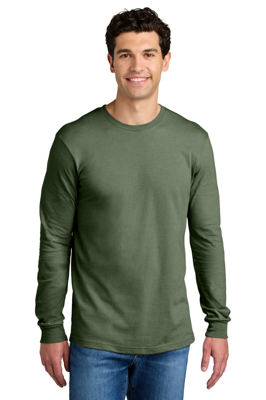 Front View of Cactus Gildan Softstyle CVC Long Sleeve Tee 64440CVC  - S