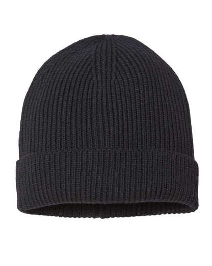 Sustainable Fine Rib Cuffed Beanie - ANDY