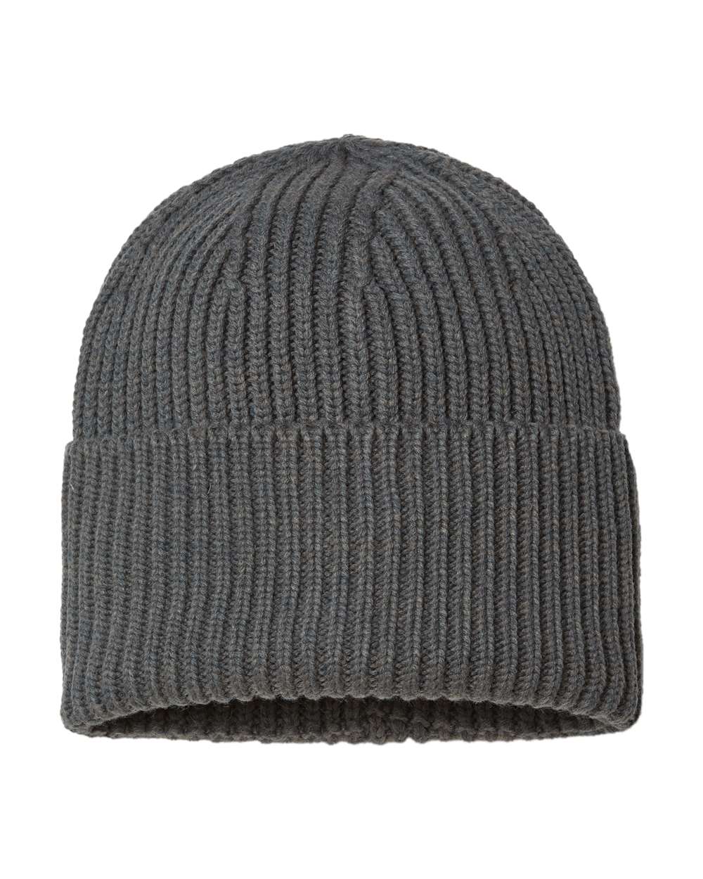 Sustainable Chunky Rib Cuffed Beanie - OAK