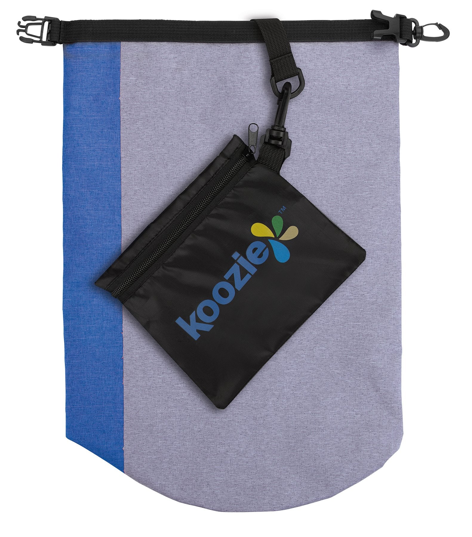 Front View of Black Koozie® Two-Tone 10L Dry Sack