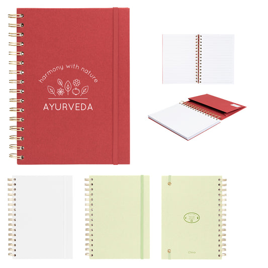 GREEN Fruit Paper Spiral Notebook