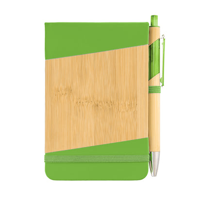 Bamboo Look Jotter & Pen