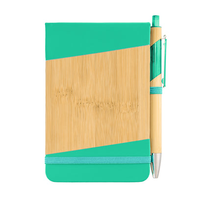 Bamboo Look Jotter & Pen