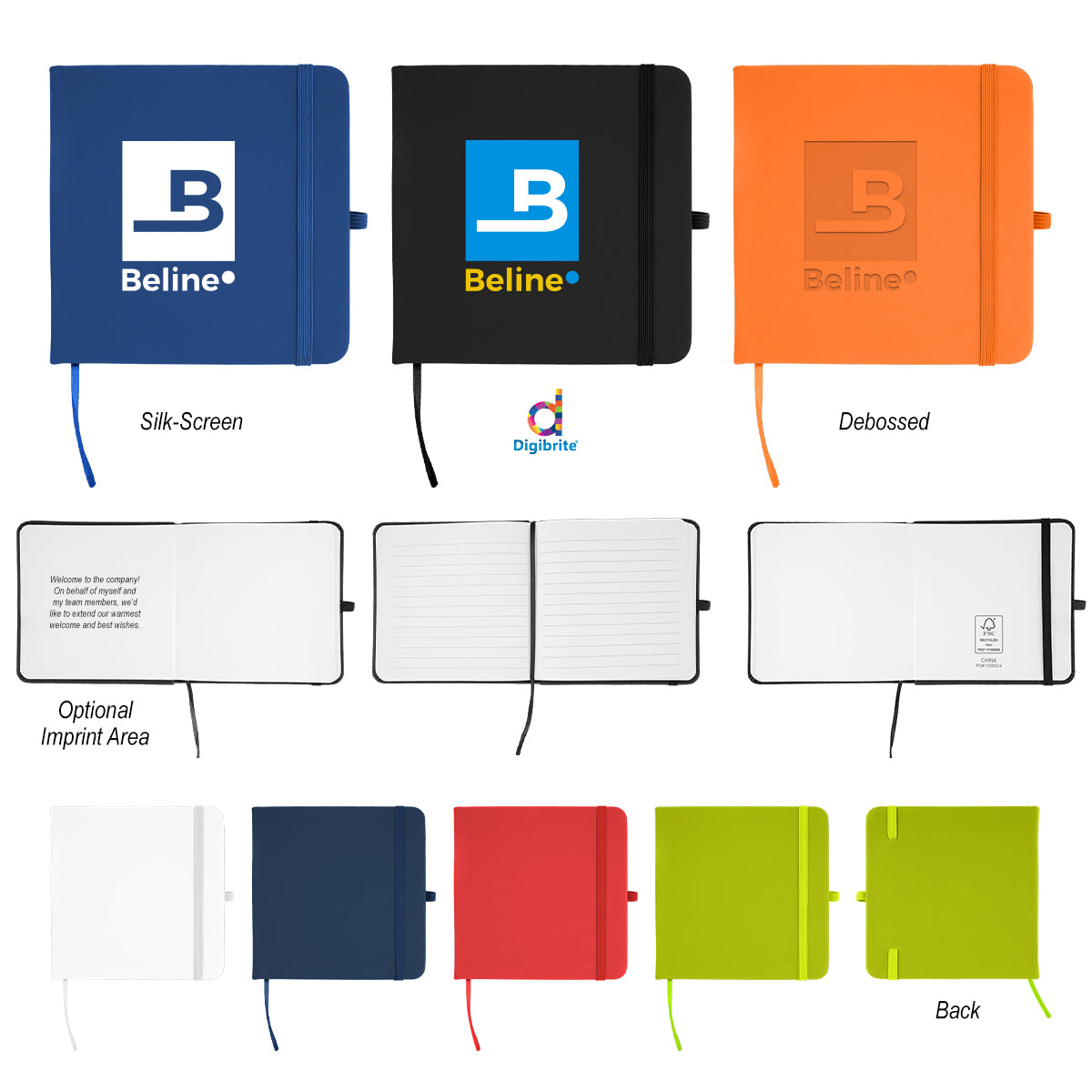 FSC BLACK Hawthorne Recycled Journal