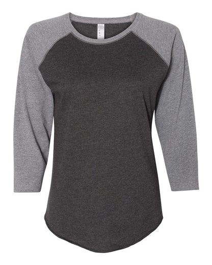 Women's Baseball Fine Jersey Three-Quarter Sleeve Tee - 3530