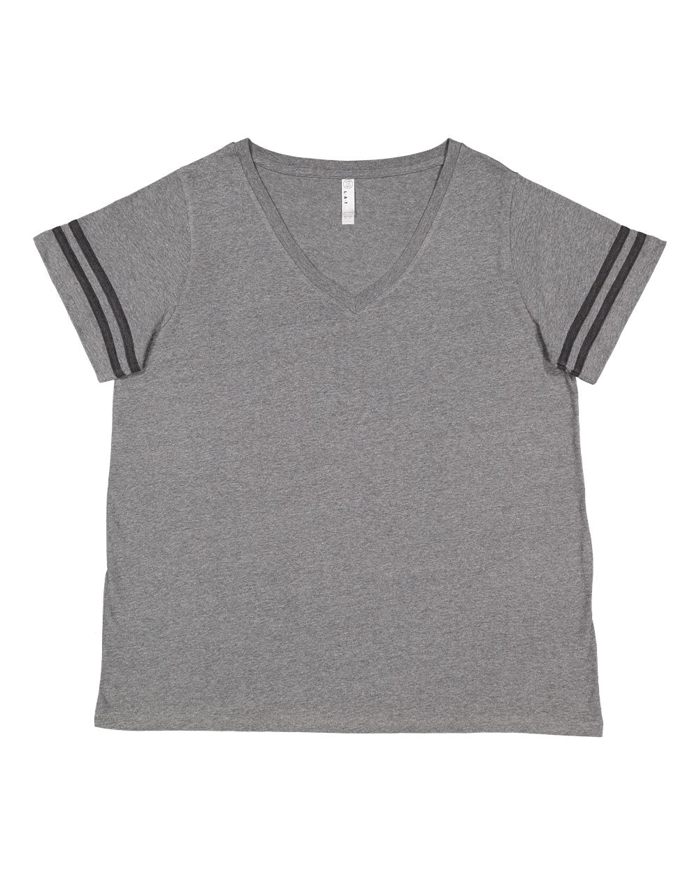 Women's Curvy Collection Vintage Football T-Shirt - 3837