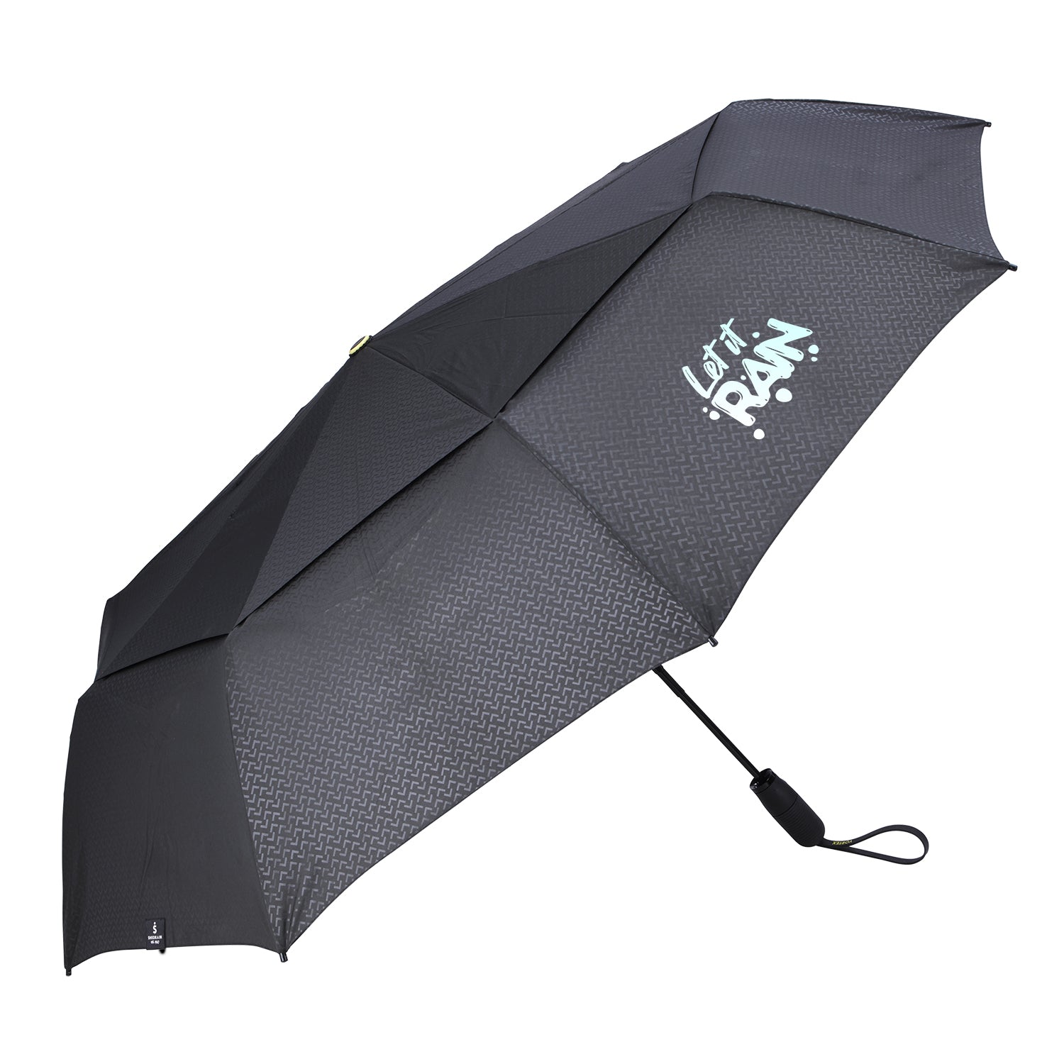 Front View of Stone Shed Rain™ Vortex® V2 54" Vented Auto-Open/Close Jumbo Compact Umbrella