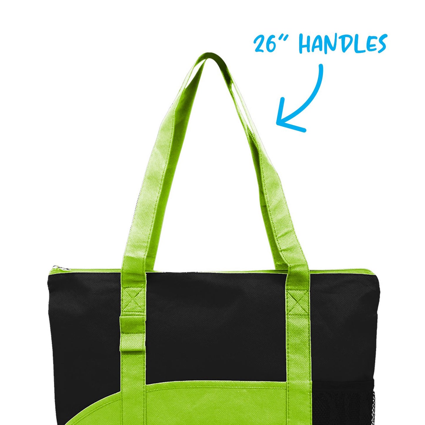 Black/Black Good Value™ Poly Pro Pocket Tote