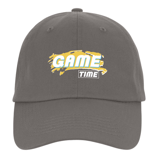 Front View of Black Relaxed Sports Cap