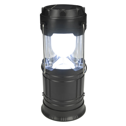 Front View of Black EPEX® North Fork Park Solar Lantern