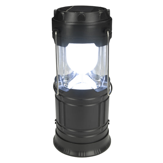 Front View of Black EPEX® North Fork Park Solar Lantern