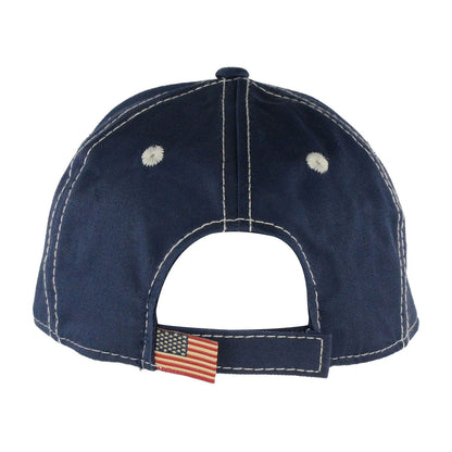 Rear View of Khaki Patriotic Cap