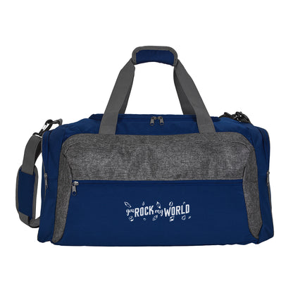 Front View of Black Brightwood Travel Duffel