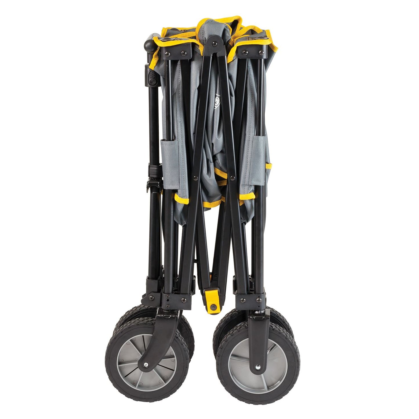 Front View of Gray/Yellow Coleman® Camp Wagon