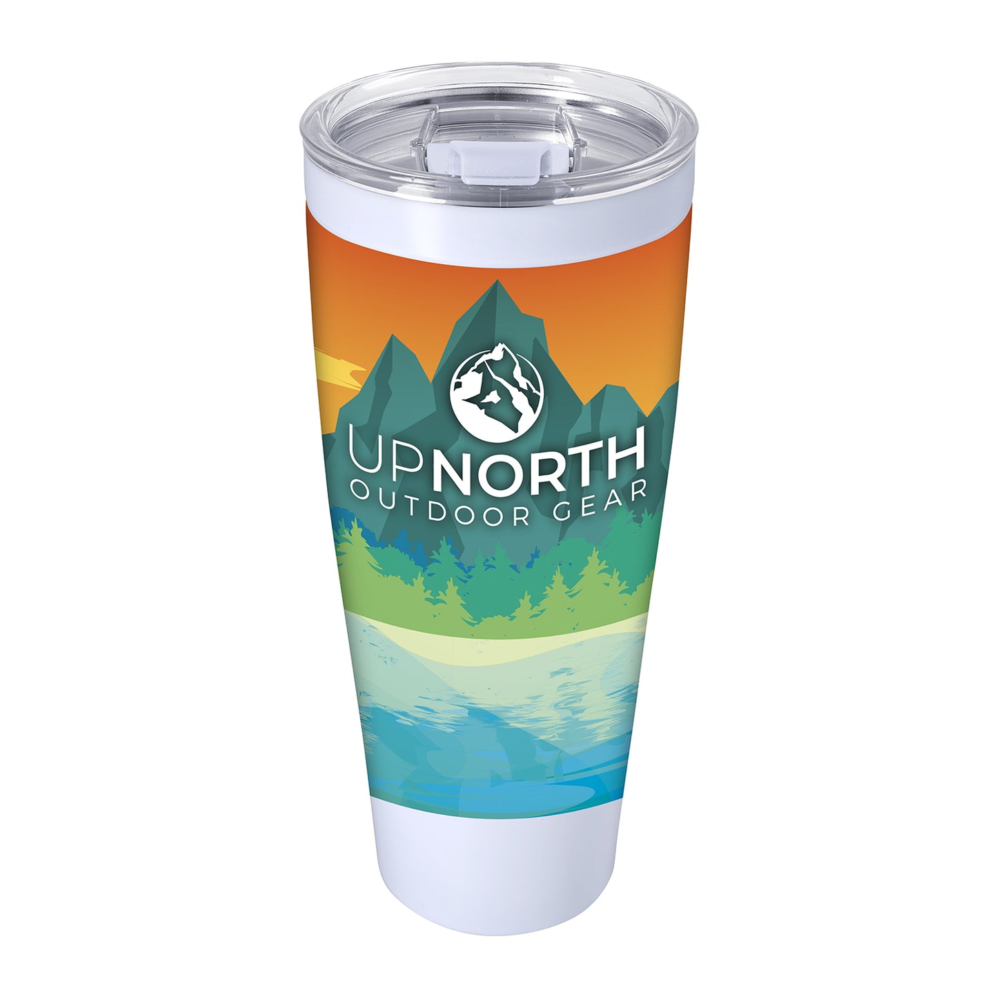 Front View of Black The Viking Collection® Nova Leak-Resistant Tumbler - 30 oz.