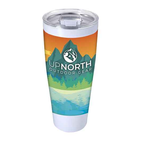 Front View of Black The Viking Collection® Nova Leak-Resistant Tumbler - 30 oz.