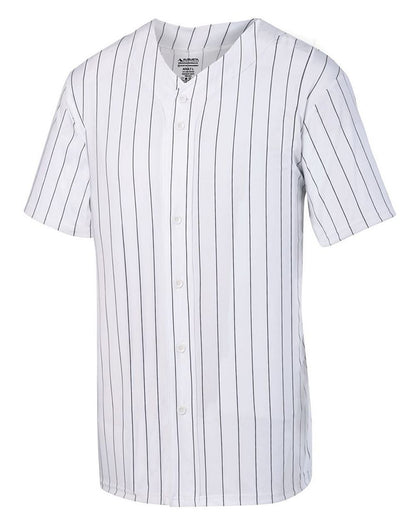 Unisex Pinstripe Full Button Baseball Jersey - 1685