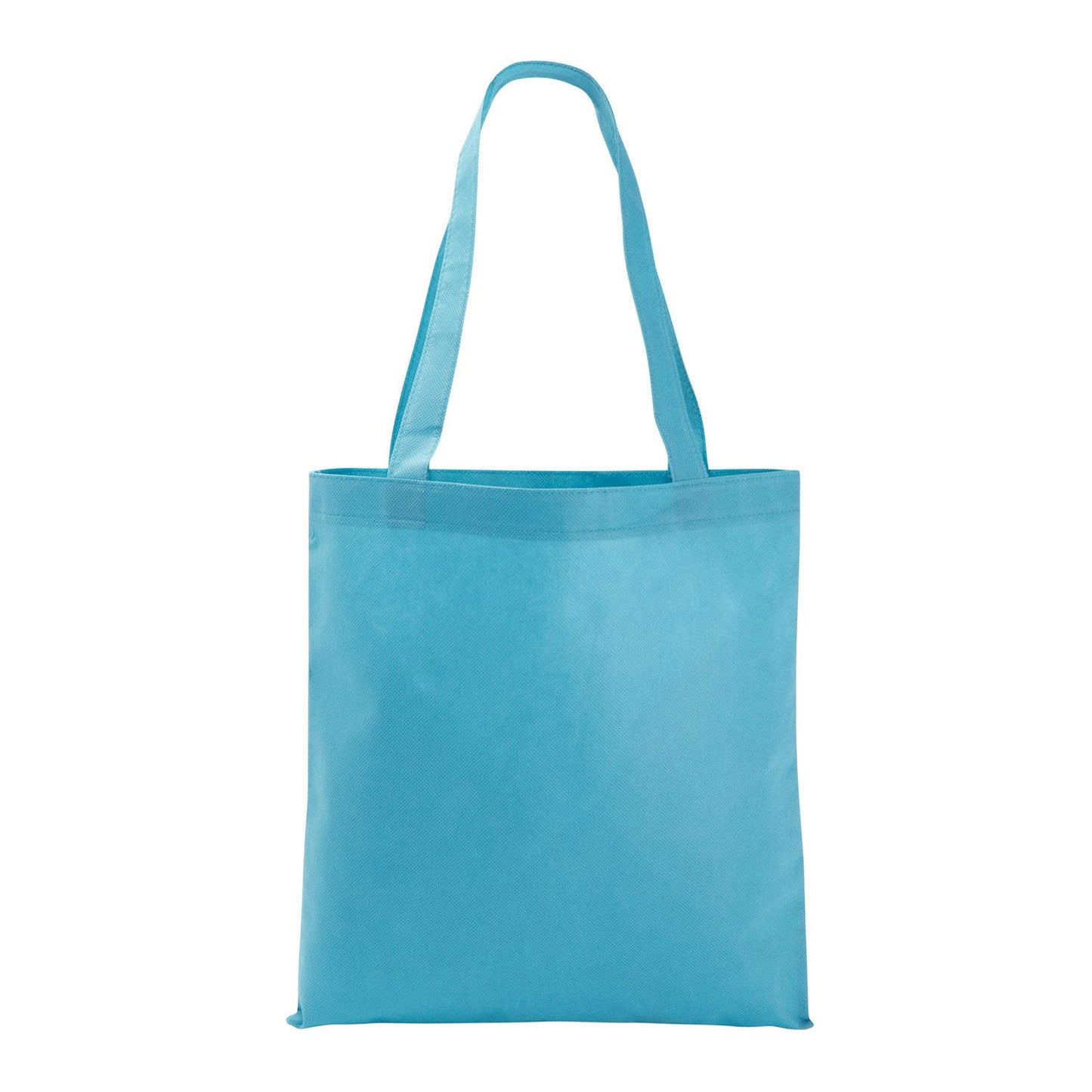 Front View of Aqua Good Value™ Poly Pro Flat Tote
