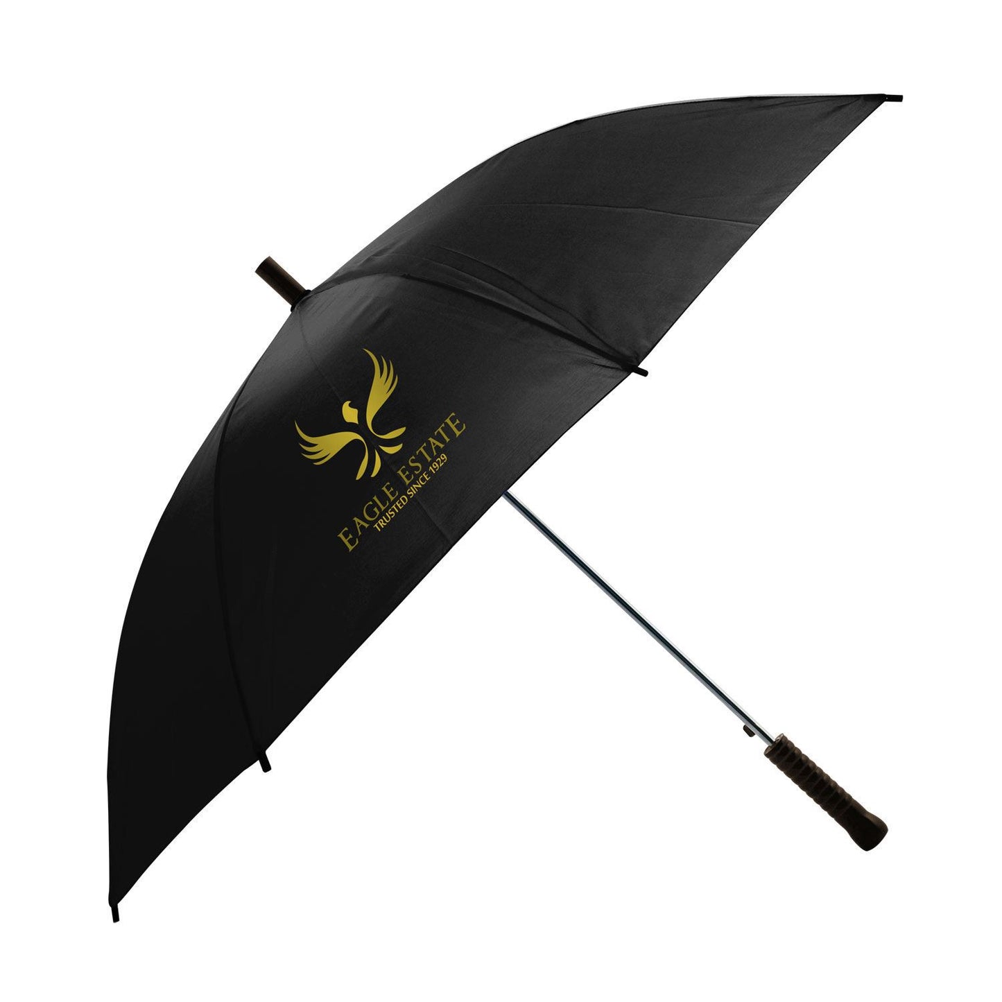 Front View of Black Shed Rain™ Pathfinder 48" Auto-Open Stick Umbrella