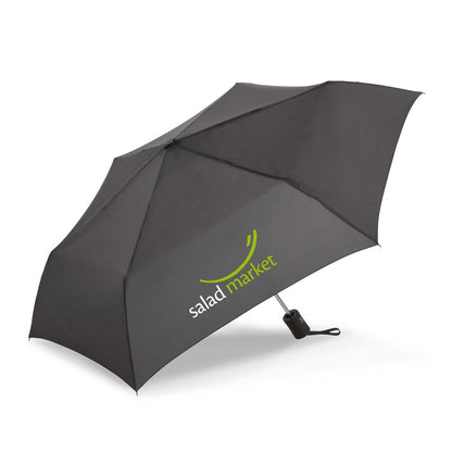 Front View of Charcoal Shed Rain™ 43" Auto-Open/Close Compact Umbrella