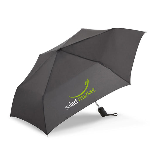 Front View of Charcoal Shed Rain™ 43" Auto-Open/Close Compact Umbrella
