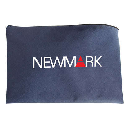 Front View of Black Legal Sized Zippered Portfolio