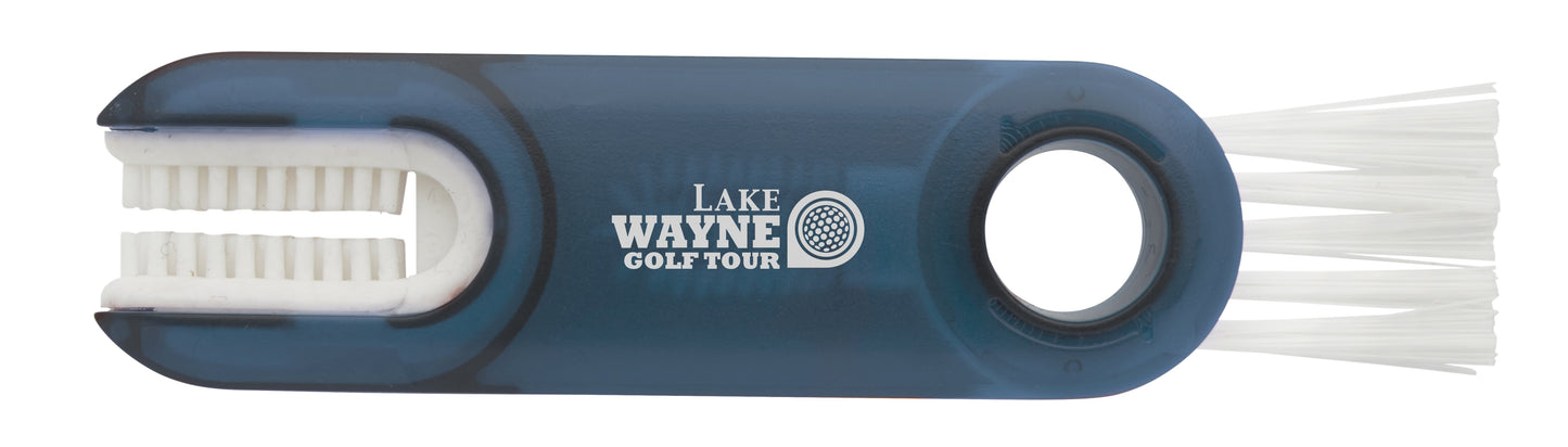 Front View of Frosted Blue Good Value™ Multi-function Brush