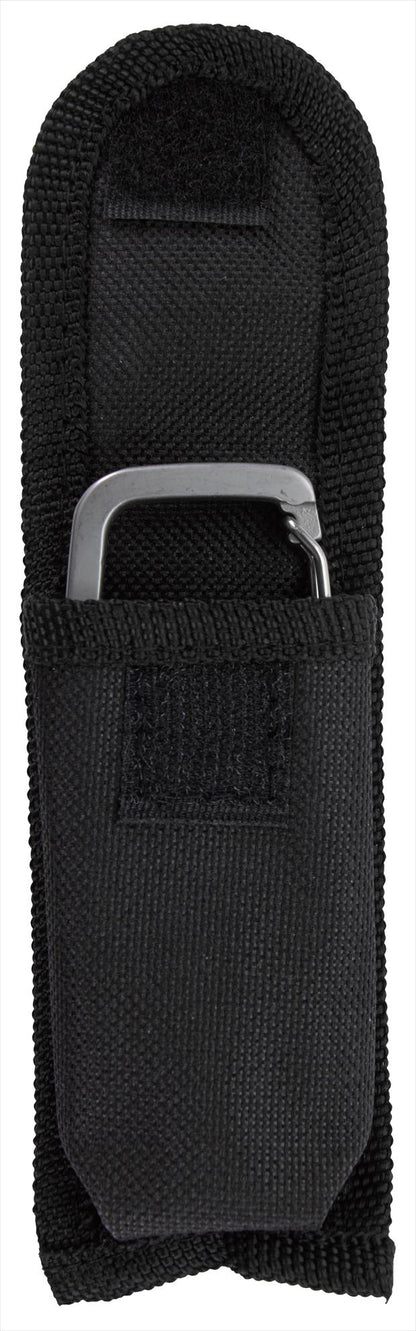 Front View of Matte Black/Silver 11-in-1 Carabiner Tool Kit